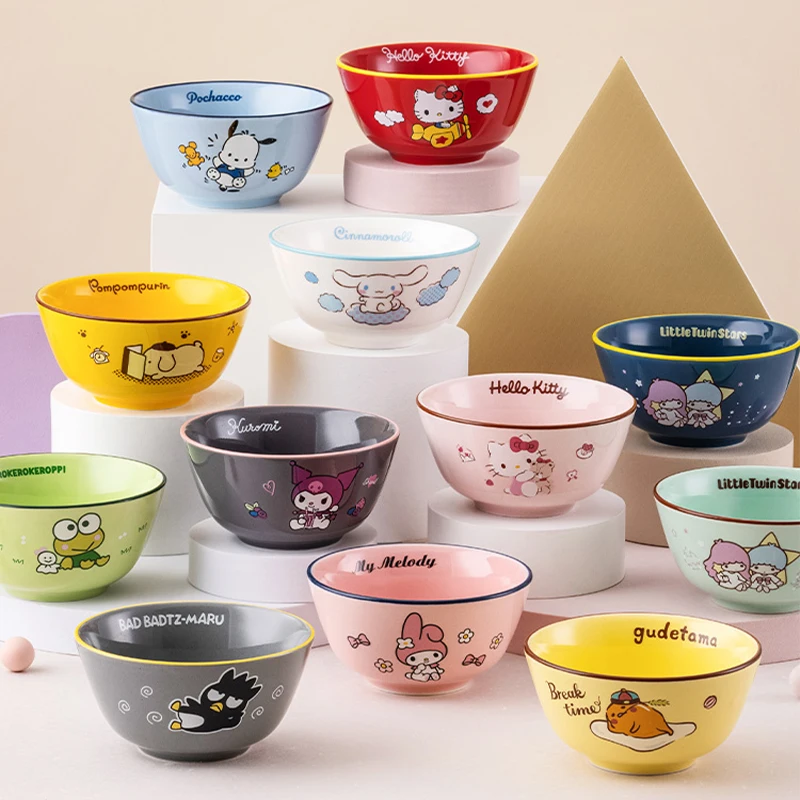 Sanrios Cartoon Cute Kt Cat Ceramic Bowl Plate Dish Cinnamoroll Pompom Purin Creative Tableware Fruit Snack Dish Household Kids
Sanrios Cartoon Cute Kt Cat Ceramic Bowl Plate Dish Cinnamoroll Pompom Purin Creative Tableware Fruit Snack Dish Household Kids