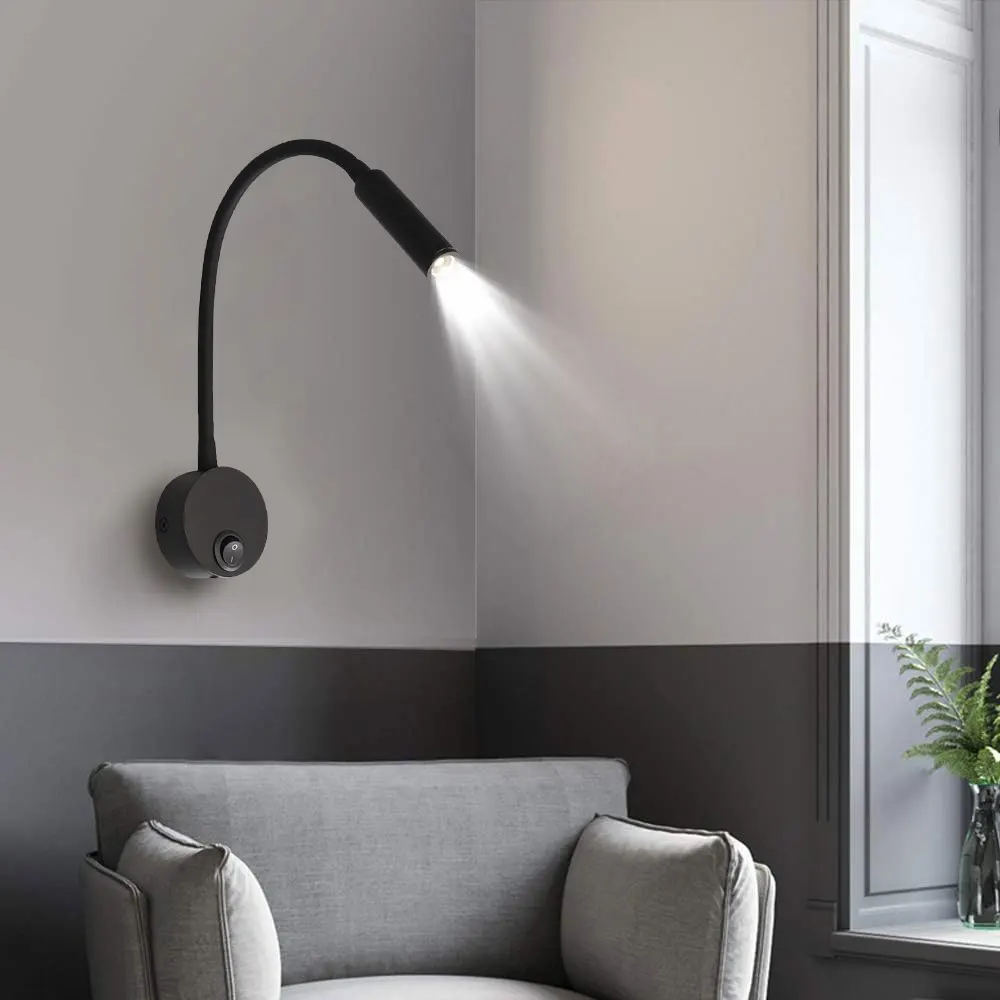 Flexible LED Wall Lamp Eye Protection Working Study Reading Lamp 360° Rotation Wall Sconce Bedside Light Stairs Corridor Light
Flexible LED Wall Lamp Eye Protection Working Study Reading Lamp 360° Rotation Wall Sconce Bedside Light Stairs Corridor Light