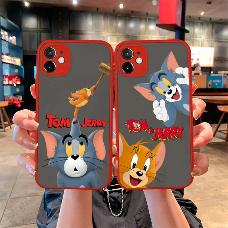 Cartoon Tom and Jerry Cat Mouse Phone Case For iphone 12 11 Pro Mini Max XS X 8 7 Plus SE 2020 XR Matte Transparent Light red
Cartoon Tom and Jerry Cat Mouse Phone Case For iphone 12 11 Pro Mini Max XS X 8 7 Plus SE 2020 XR Matte Transparent Light red