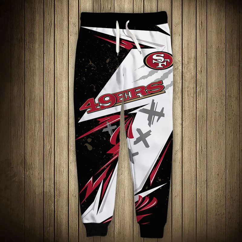 Fashion San Francisco Men's casual 49ers pants Geometric stitching red flowers graffiti letter printing 3D sweatpants 
Fashion San Francisco Men's casual 49ers pants Geometric stitching red flowers graffiti letter printing 3D sweatpants