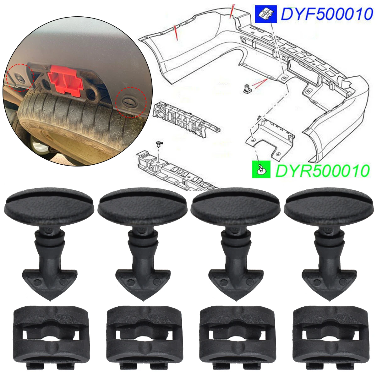 8 шт. задний бампер, поворотный замок, поворотные зажимы, чехол для буксирных глаз для Land Range Rover sport Discovery Sport 3 4 LR2 LR3 LR4 Freelander 2 
8 шт. задний бампер, поворотный замок, поворотные зажимы, чехол для буксирных глаз для Land Range Rover sport Discovery Sport 3 4 LR2 LR3 LR4 Freelander 2