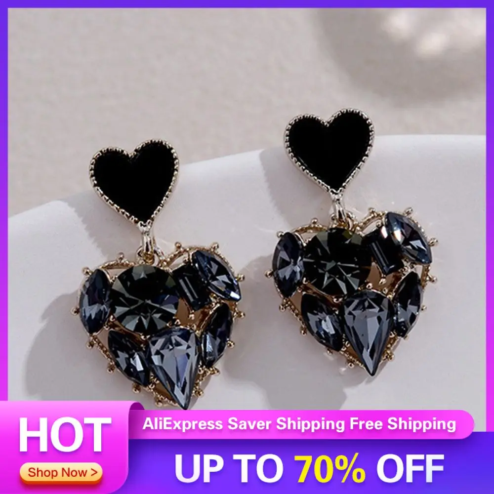 Black Rhinestone Earrings Light Luxury Shine Exquisite Party Gift Earrings Durable Heart Shaped Earrings Rhinestone Earrings
Black Rhinestone Earrings Light Luxury Shine Exquisite Party Gift Earrings Durable Heart Shaped Earrings Rhinestone Earrings
