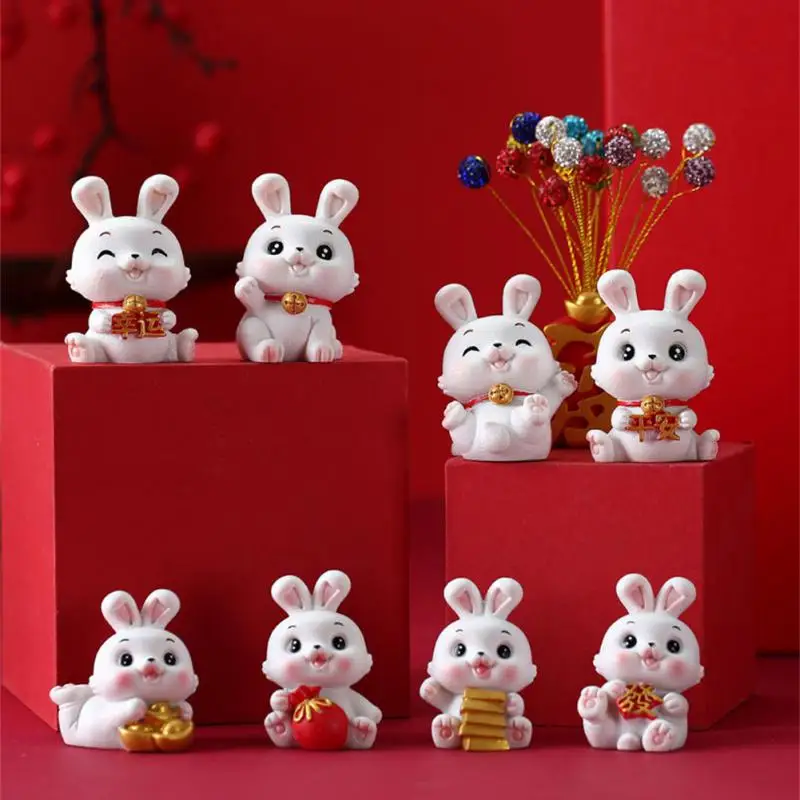 Happy And Safe Rabbit Cake Decoration Cute Resin Desktop Ornaments Auspiciousness Bless Decor Rabbit Zodiac Ornament Non-toxic
Happy And Safe Rabbit Cake Decoration Cute Resin Desktop Ornaments Auspiciousness Bless Decor Rabbit Zodiac Ornament Non-toxic