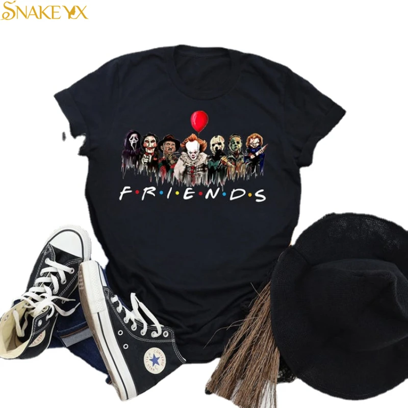 SNAKE YX 2022 Women's New Tops Halloween Alphabet Print Round Neck Short-sleeved T-shirt
SNAKE YX 2022 Women's New Tops Halloween Alphabet Print Round Neck Short-sleeved T-shirt