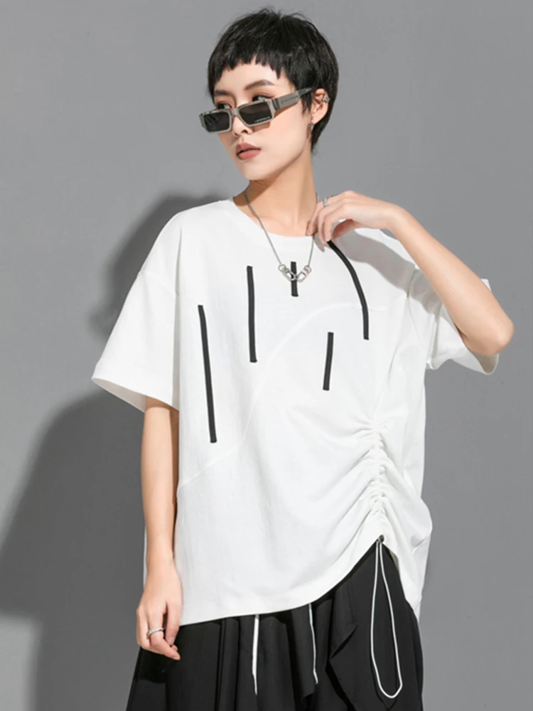 XITAO Solid Shirring T-Shirt Women Korea 2022 Summer New Arrival Personality Fashion Loose O-neck Short Sleeve T-Shirt WLD6984
XITAO Solid Shirring T-Shirt Women Korea 2022 Summer New Arrival Personality Fashion Loose O-neck Short Sleeve T-Shirt WLD6984