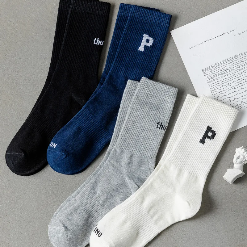 English letter P stockings female cotton ins tide fashion skateboard black and white tube socks spring and autumn sports socks
English letter P stockings female cotton ins tide fashion skateboard black and white tube socks spring and autumn sports socks