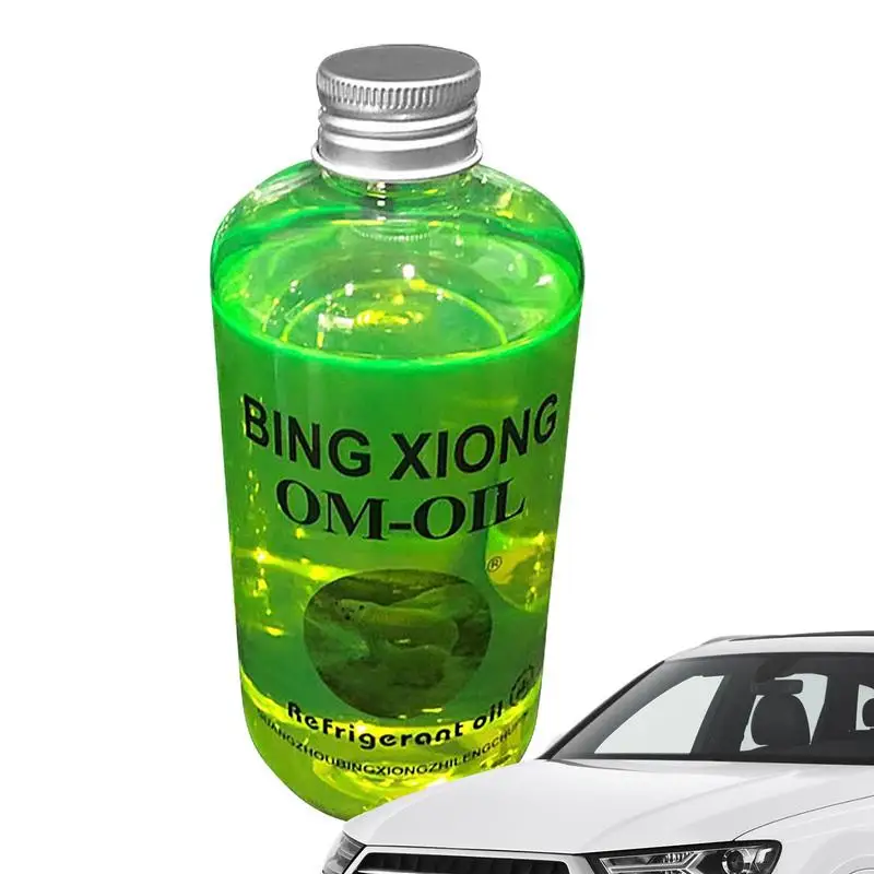 

Leak Detection Oil Car AC Refrigerant Oil Universal Air Conditioner Refrigerant Oil 500ml Eco-Friendly A/C Zero-Leak Refrigerant