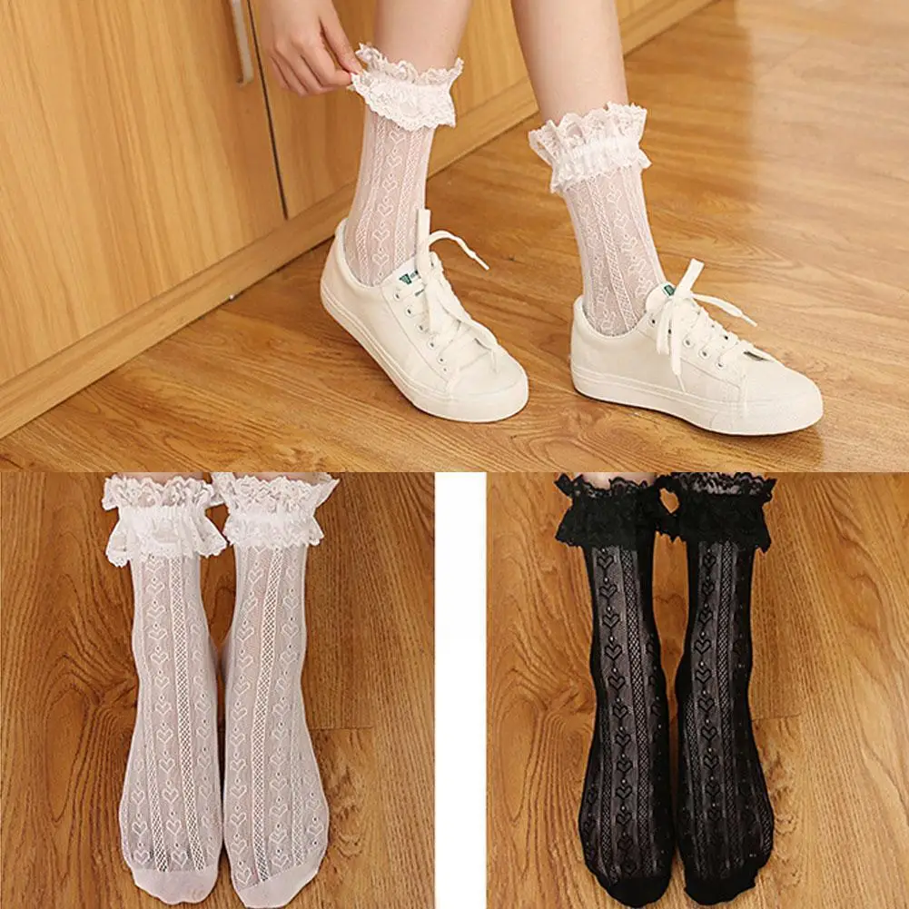 Lolita Socks Japanese Lolita Stockings Lace Bunching Mid-Calf Cute Socks Lace Women's Socks Sexy Korean-Style Ruffle I1N6
Lolita Socks Japanese Lolita Stockings Lace Bunching Mid-Calf Cute Socks Lace Women's Socks Sexy Korean-Style Ruffle I1N6