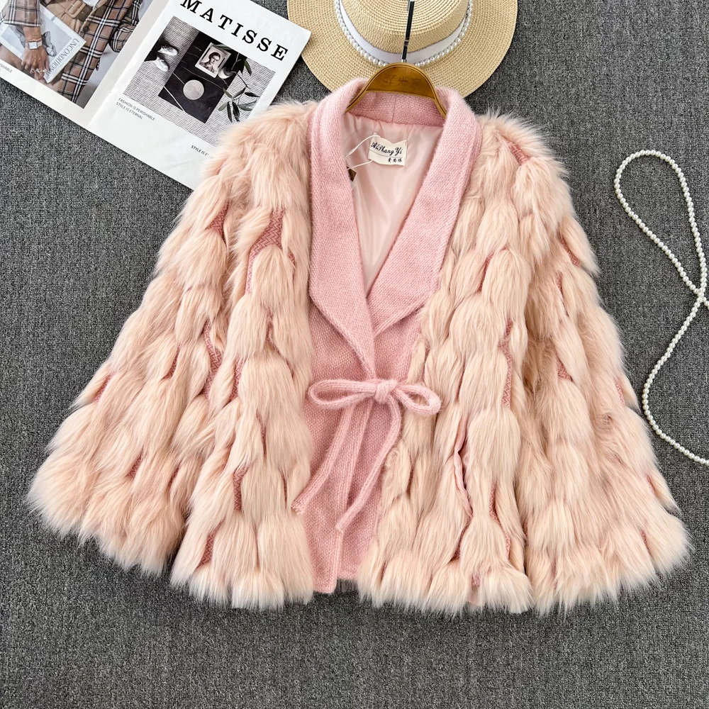 VANOVICH 2022 Fall and Winter New Korean Style Foxy Fur Design Belt Coat Solid Color Notched Sweet Bat Sleeved Fashion Coats
VANOVICH 2022 Fall and Winter New Korean Style Foxy Fur Design Belt Coat Solid Color Notched Sweet Bat Sleeved Fashion Coats