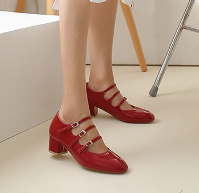 2023 Spring Autumn New Fashion Mary Jane Shoes One Button Middle Heel Thick Heel Buckle Middle Heel Shoes Women's Shoes
2023 Spring Autumn New Fashion Mary Jane Shoes One Button Middle Heel Thick Heel Buckle Middle Heel Shoes Women's Shoes
