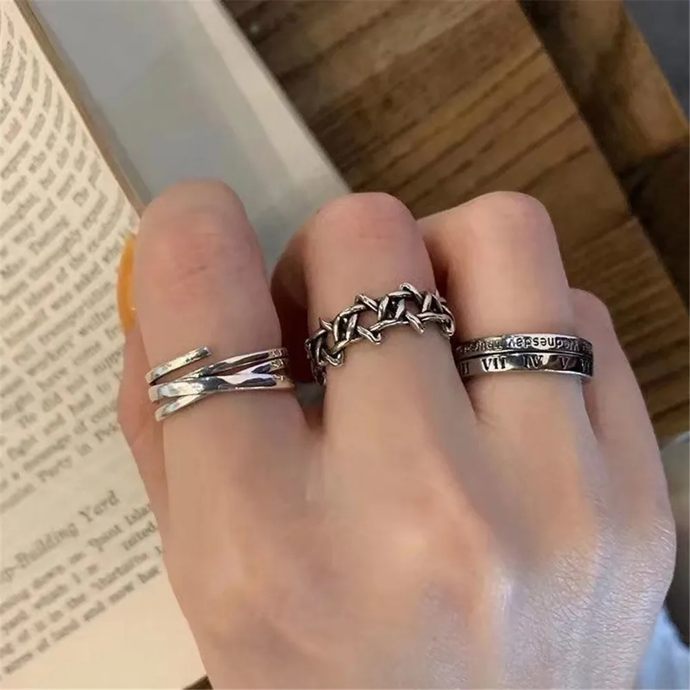 Vintage Pink Roman Numerals Cool Rings Set for Women Rock Hip Hop Twist Geometry Open Rings Fashion Ins Jewelry Gifts
Vintage Pink Roman Numerals Cool Rings Set for Women Rock Hip Hop Twist Geometry Open Rings Fashion Ins Jewelry Gifts