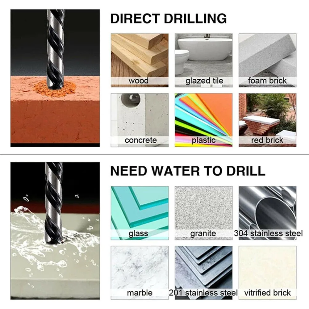 Woodworking Tools Driller Bit Tungsten Carbide Tungsten Carbide Steel Triangular Handle Set For Porcelain Tile Concrete Brick
Woodworking Tools Driller Bit Tungsten Carbide Tungsten Carbide Steel Triangular Handle Set For Porcelain Tile Concrete Brick