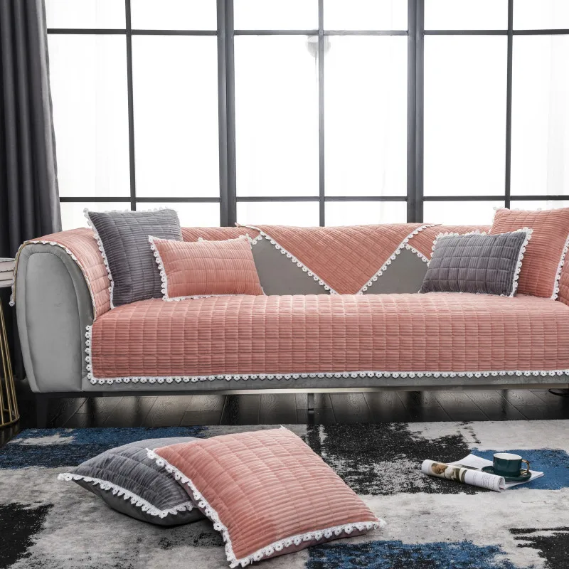 Autumn Plush Thickened Corduroy Square Plaid Sofa Cushion Modern Simple Solid Color Lace Living Room Warm Sofa Cushion Towel
Autumn Plush Thickened Corduroy Square Plaid Sofa Cushion Modern Simple Solid Color Lace Living Room Warm Sofa Cushion Towel