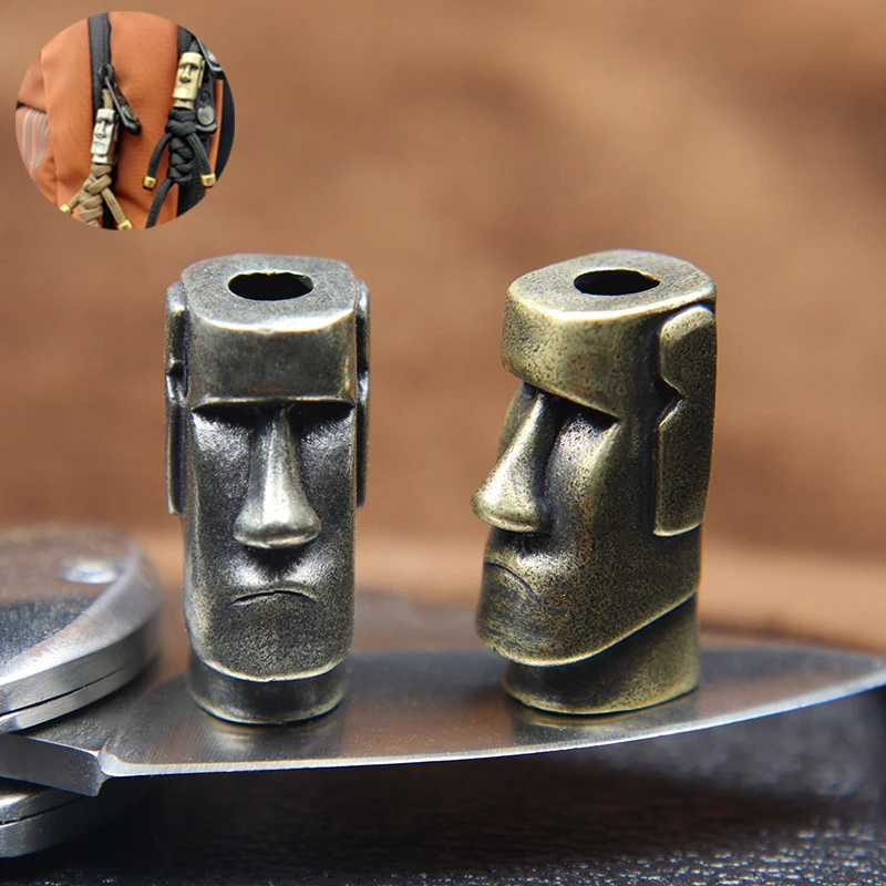 Brass Knife Beads Pendants-Easter Island Stone Statue Watchman EDC Umbrella Rope Paracord Bracelet Keychain Knife Copper Pendant
Brass Knife Beads Pendants-Easter Island Stone Statue Watchman EDC Umbrella Rope Paracord Bracelet Keychain Knife Copper Pendant