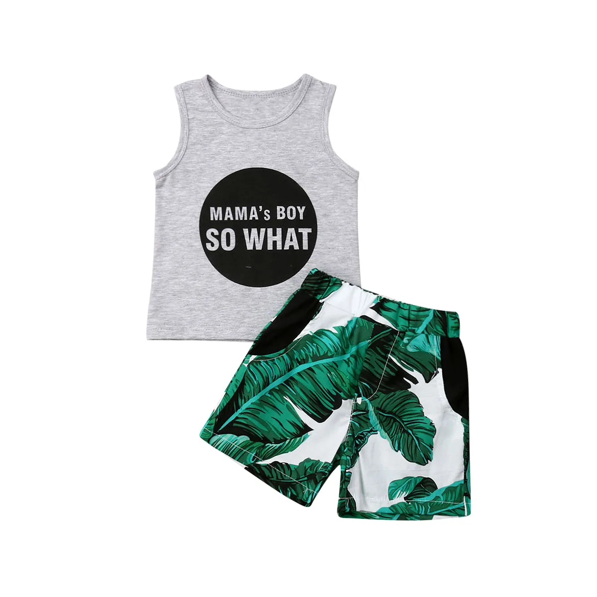 2019-07-07 Lioraitiin 0-6Years Toddler Baby Boy 2Pcs Summer Clothing Set Sleeveless Letter Print Tank Top + Leaf Print Shorts
2019-07-07 Lioraitiin 0-6Years Toddler Baby Boy 2Pcs Summer Clothing Set Sleeveless Letter Print Tank Top + Leaf Print Shorts
