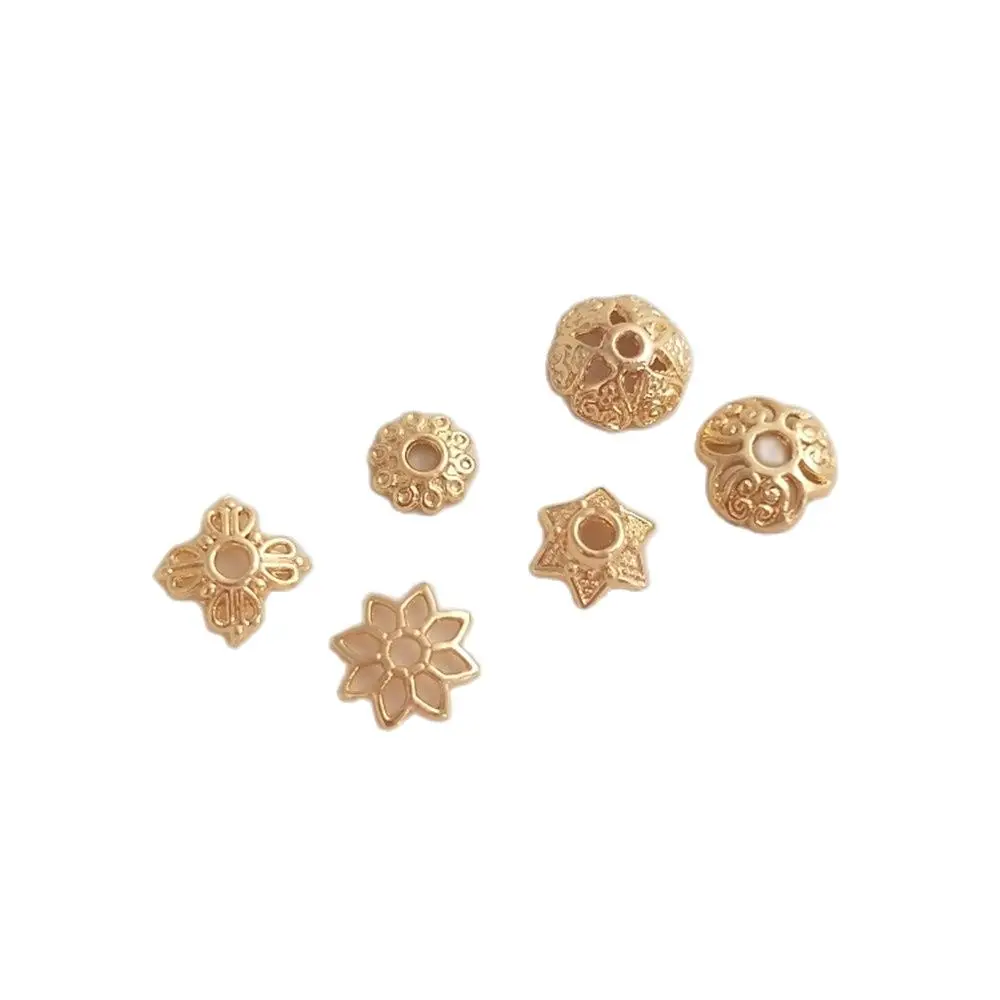 14K Gold Filled Plated Six awn star daisy flower holder hollowed out hat bead spacer DIY Bracelet accessories
14K Gold Filled Plated Six awn star daisy flower holder hollowed out hat bead spacer DIY Bracelet accessories