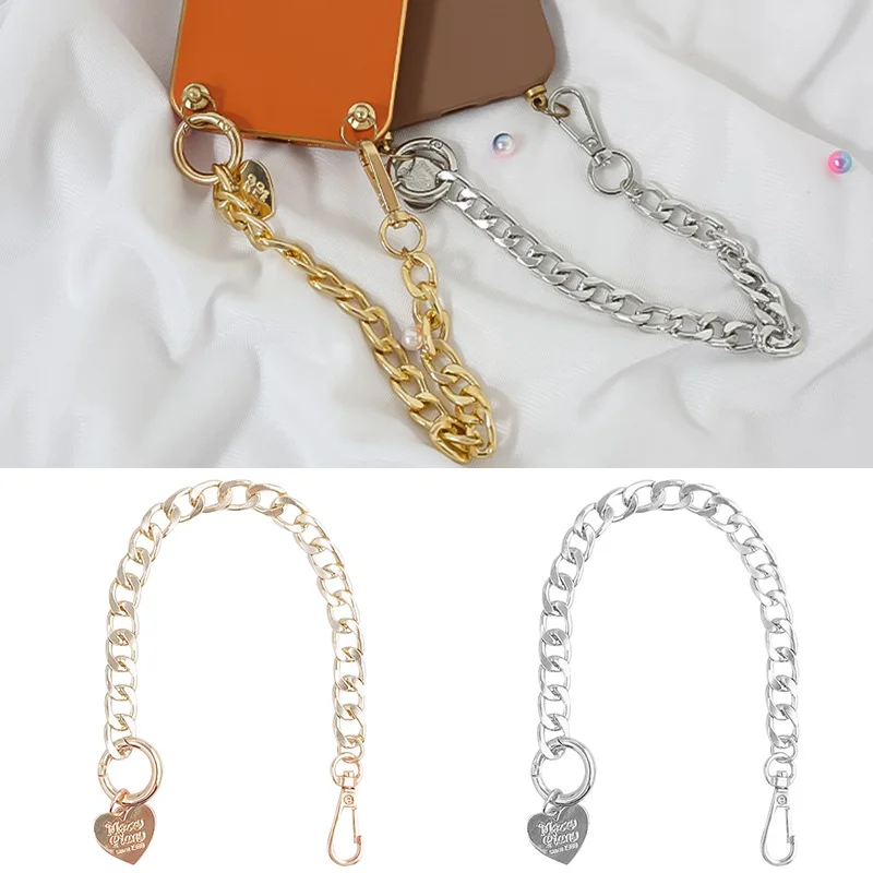 Metal Love Chain DIY Mobile Phone Case Handmade Love Hand-held With Jewelry Accessories Female Convenient Purse Belt Strap
Metal Love Chain DIY Mobile Phone Case Handmade Love Hand-held With Jewelry Accessories Female Convenient Purse Belt Strap