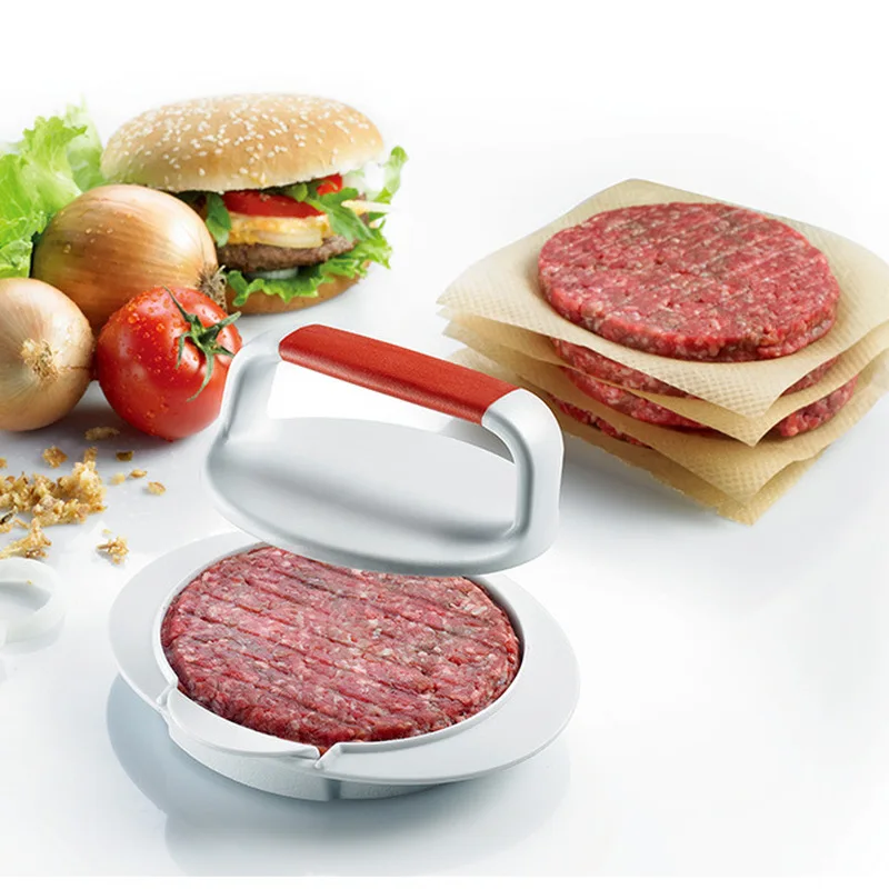 Round Shape Hamburger Press Aluminum Alloy + ABS Hamburger Meat Beef Grill Burger Press Patty Maker Mold Kitchen Meat Tools
Round Shape Hamburger Press Aluminum Alloy + ABS Hamburger Meat Beef Grill Burger Press Patty Maker Mold Kitchen Meat Tools
