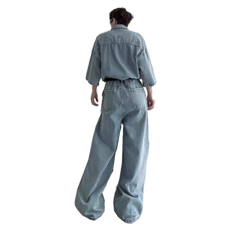 Calça jeans masculina boca de sino grande, calça jeans cortada, cintura alta, confortável, stretch solta, calças azuis para negó
Calça jeans masculina boca de sino grande, calça jeans cortada, cintura alta, confortável, stretch solta, calças azuis para negó