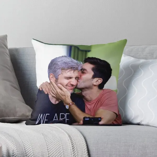 Бромэнс с романтичным принтом, наволочка для подушки, свадебная мягкая подушка, комфортная поясная модная Подушка, не включает в себя одну сторону