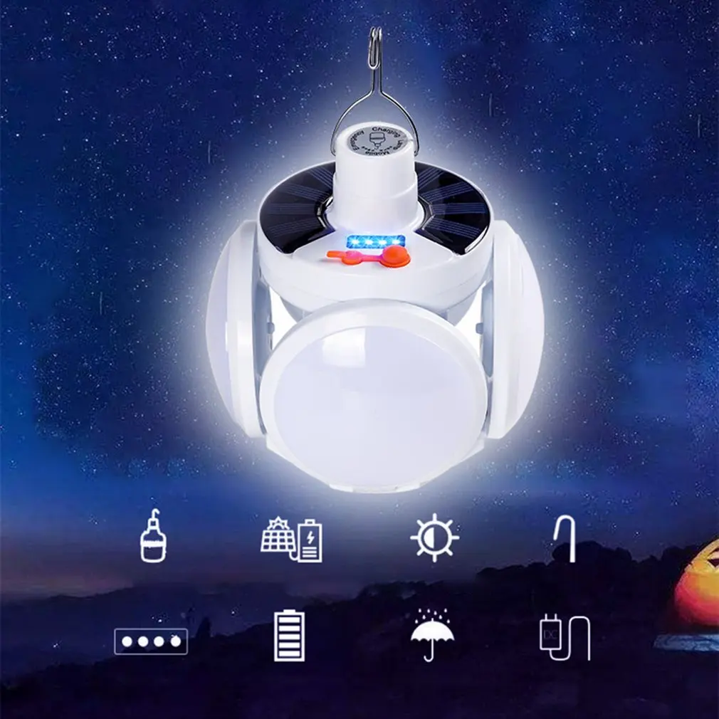 Portable LED Bulb Folding Solar Outdoor Light Waterproof Emergency Solar /USB Charging Lamp Camping Garden Lighting Solar Lights
Portable LED Bulb Folding Solar Outdoor Light Waterproof Emergency Solar /USB Charging Lamp Camping Garden Lighting Solar Lights