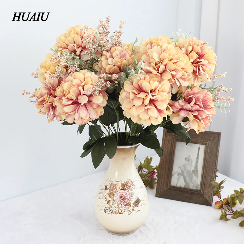 11 Bunch/Bouquet Fall Artificial Daisy flowers Chrysanthemum Fake Leaf Silk flower bouquet for wedding home party decoration
11 Bunch/Bouquet Fall Artificial Daisy flowers Chrysanthemum Fake Leaf Silk flower bouquet for wedding home party decoration