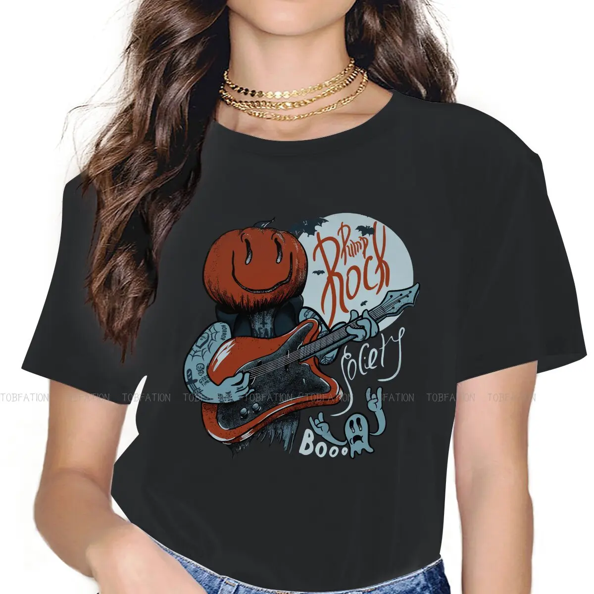 Pump Rock Society Women's TShirt Ghost Spooky Lover Crewneck Girls Short Sleeve 4XL Lady T Shirt Humor Fashion Gift
Pump Rock Society Women's TShirt Ghost Spooky Lover Crewneck Girls Short Sleeve 4XL Lady T Shirt Humor Fashion Gift