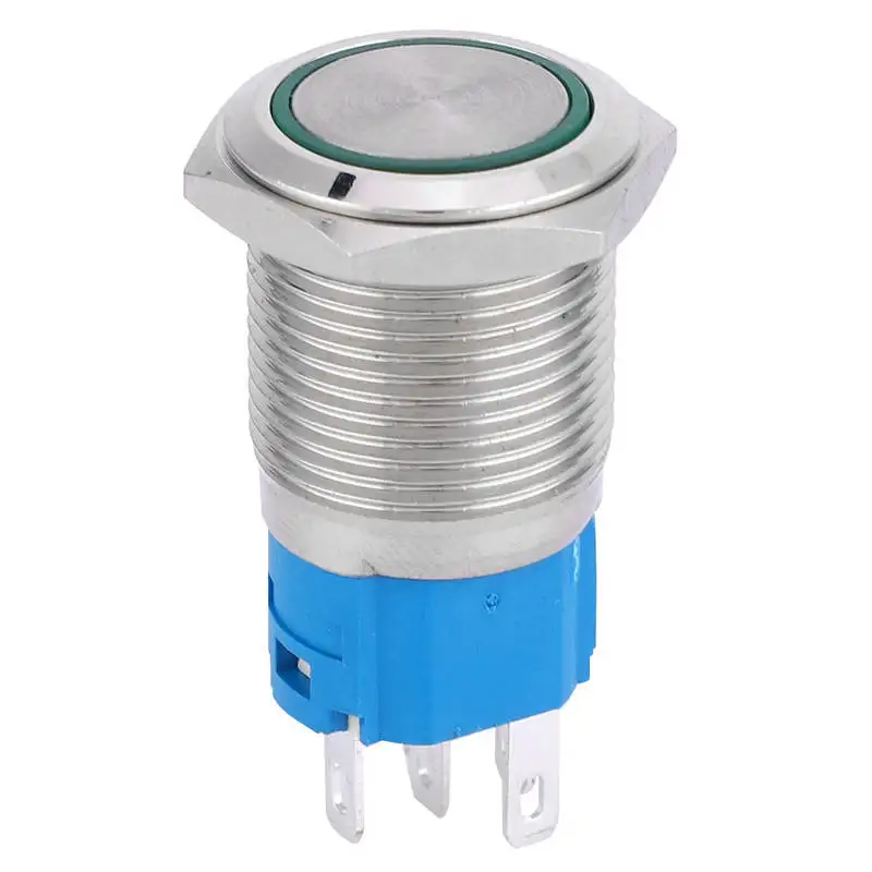 16mm LED Light 5Pin Self-Reset 1NO 1NC Press Metal Push Button Switch for Car Modification
16mm LED Light 5Pin Self-Reset 1NO 1NC Press Metal Push Button Switch for Car Modification