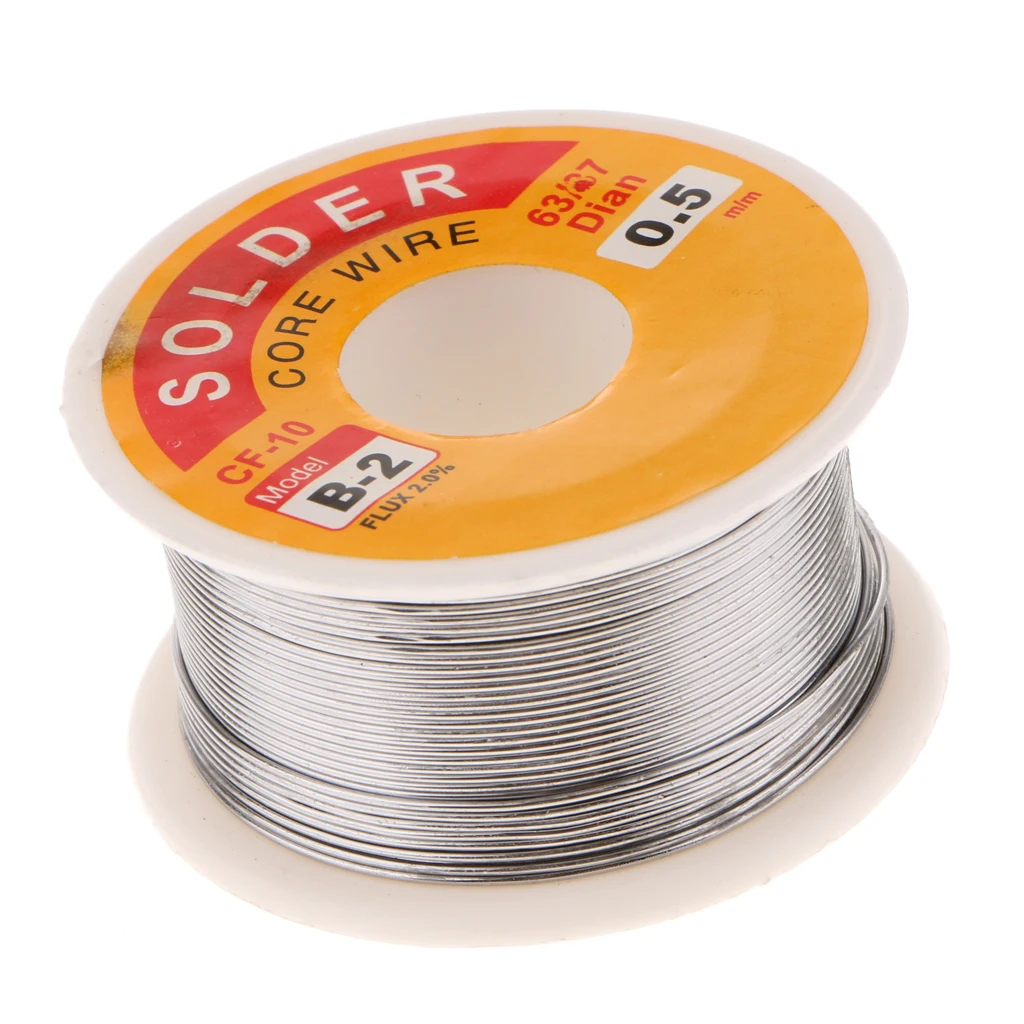 100g Tin Solder Wire Rosin Core 2% Flux Iron Welding Tool 1.2mm Diameter For Electrical and Electronics Soldering Wire Roll
100g Tin Solder Wire Rosin Core 2% Flux Iron Welding Tool 1.2mm Diameter For Electrical and Electronics Soldering Wire Roll