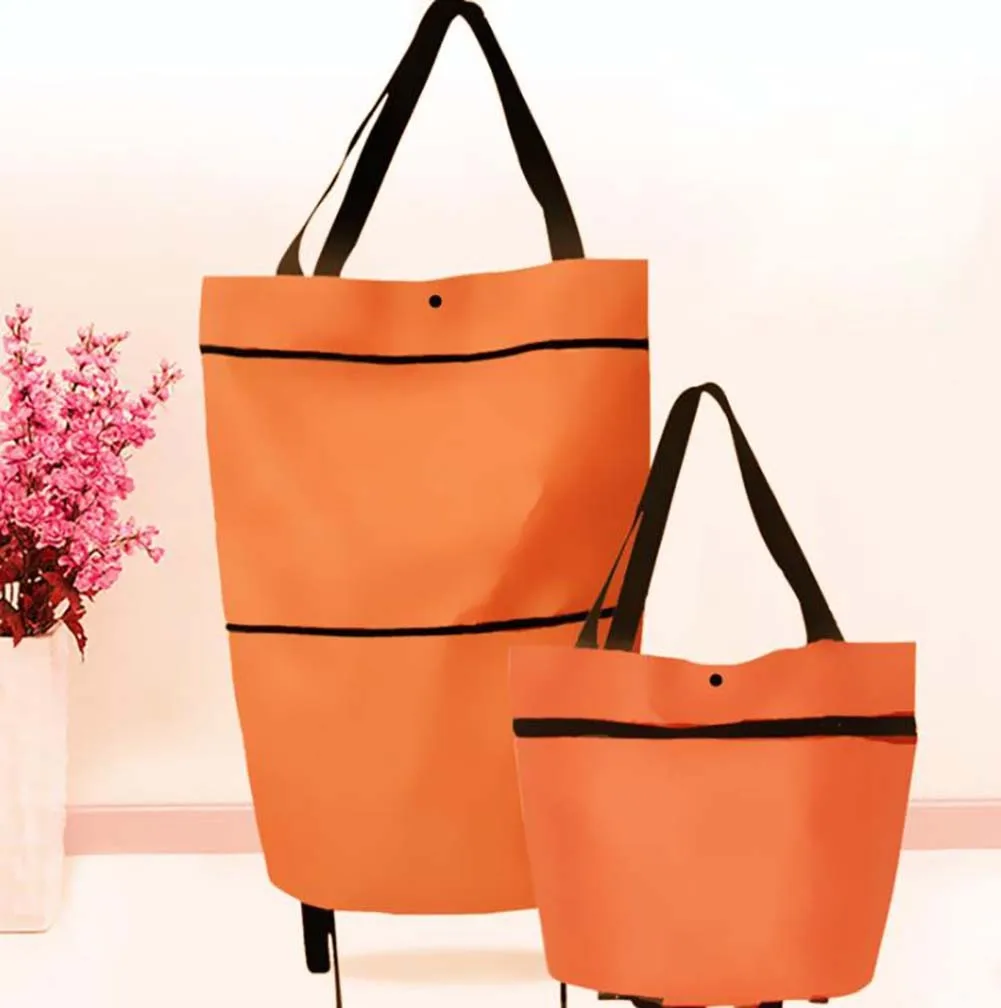 1Pc Folding Shopping Pull Cart Trolley Bags With Wheels Home Waterproof Oxford Shopping Bags Reusable Grocery Handbag For Women
1Pc Folding Shopping Pull Cart Trolley Bags With Wheels Home Waterproof Oxford Shopping Bags Reusable Grocery Handbag For Women