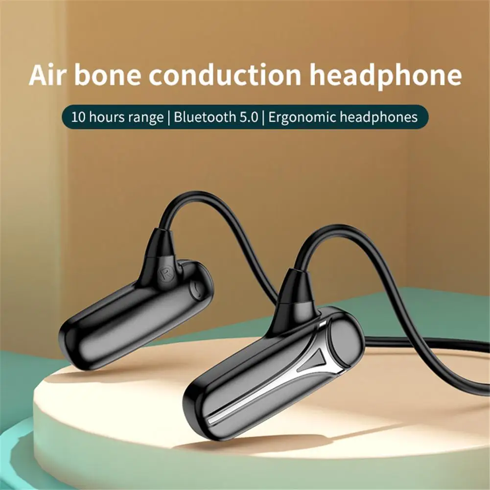 F1 Wireless Bluetooth-compatible Headset Hanging Ear Type Air Bone Conduction Headphone Stereo Waterproof Sports Earphones 
F1 Wireless Bluetooth-compatible Headset Hanging Ear Type Air Bone Conduction Headphone Stereo Waterproof Sports Earphones