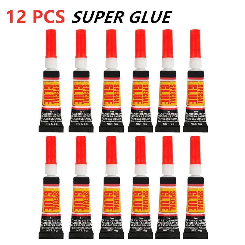 Superglue Glue Cyanoacrylate For Wood Glass Liquid 12 Pieces 3g/unit Bonding Effect Metal Sealants Transparent
Superglue Glue Cyanoacrylate For Wood Glass Liquid 12 Pieces 3g/unit Bonding Effect Metal Sealants Transparent