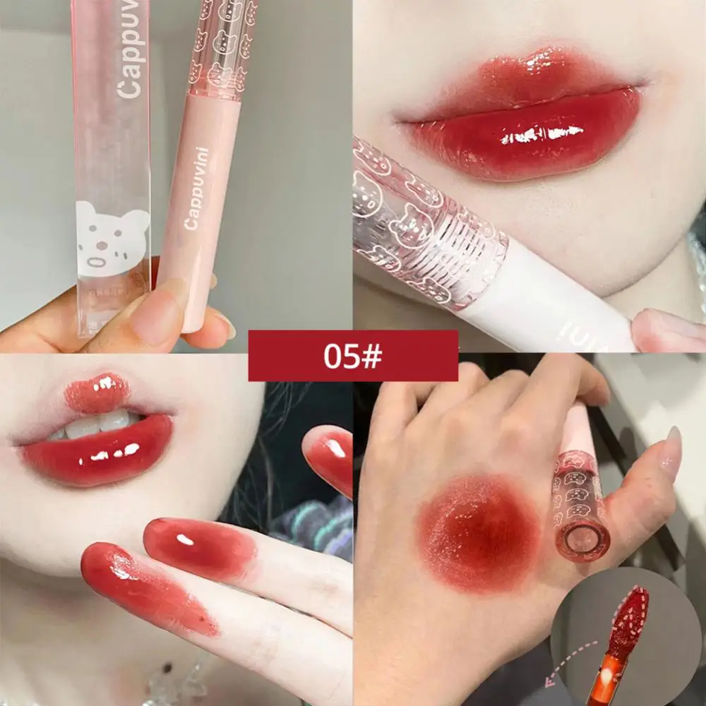 Lip Gloss Cute Bear Mirror Water Glaze Transparent Glass Lip Oil Waterproof Liquid Lipstick Clear Tint Makeup Korean Cosmetics 
Lip Gloss Cute Bear Mirror Water Glaze Transparent Glass Lip Oil Waterproof Liquid Lipstick Clear Tint Makeup Korean Cosmetics