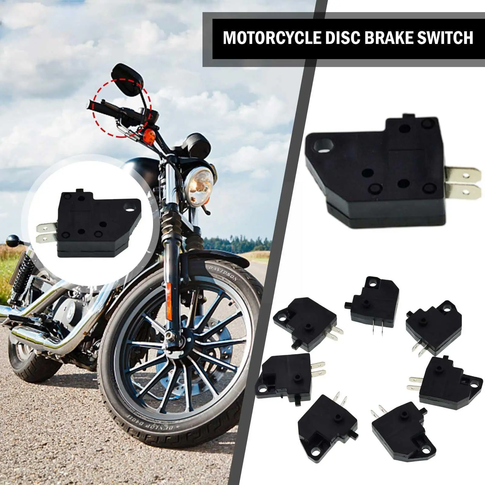 Motorcycle Disc Brake Switch Right/Left Front Brake Butto Handle Control Switch Switch Brake Car Light Press Disc Stop E4K3
Motorcycle Disc Brake Switch Right/Left Front Brake Butto Handle Control Switch Switch Brake Car Light Press Disc Stop E4K3