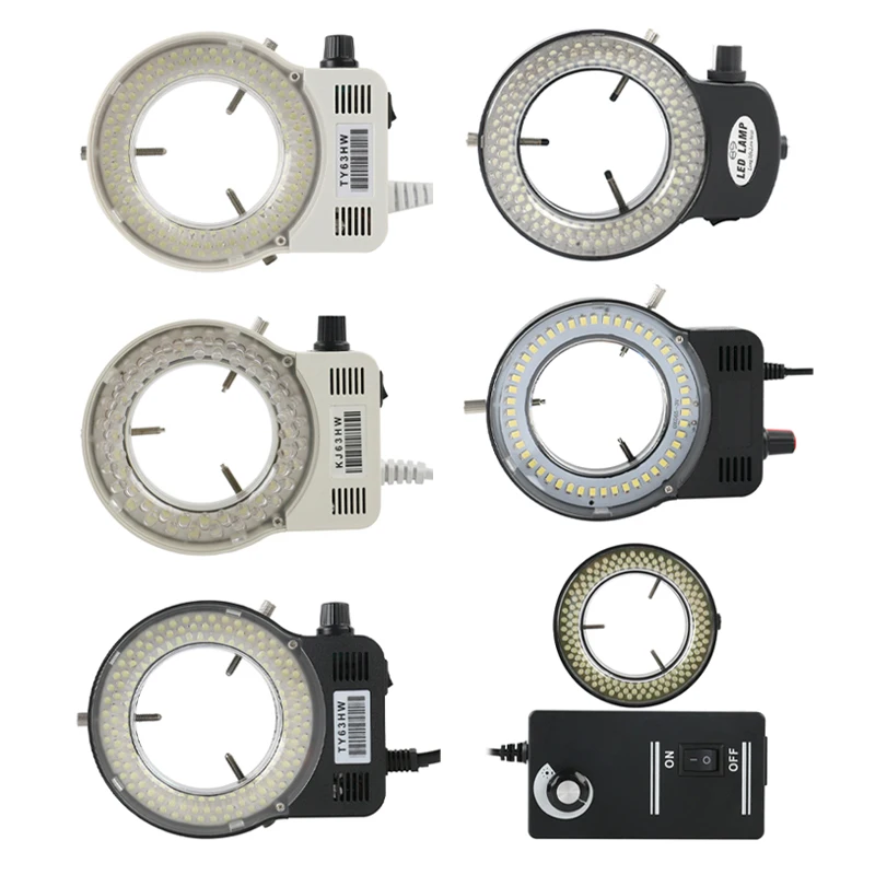 56pcs 144pcs LED Ring Light Microscopio Illuminator Lamp For Industrial Video Stereo Microscope C MOUNT Lens HDMI VGA USB Camera
56pcs 144pcs LED Ring Light Microscopio Illuminator Lamp For Industrial Video Stereo Microscope C MOUNT Lens HDMI VGA USB Camera