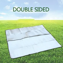 Outdoor Double-Sided Moisture-Proof Aluminum Foil Foam Pad Waterproof and Insulating Foil Mat Picnic Mat Camping Mat for Beach