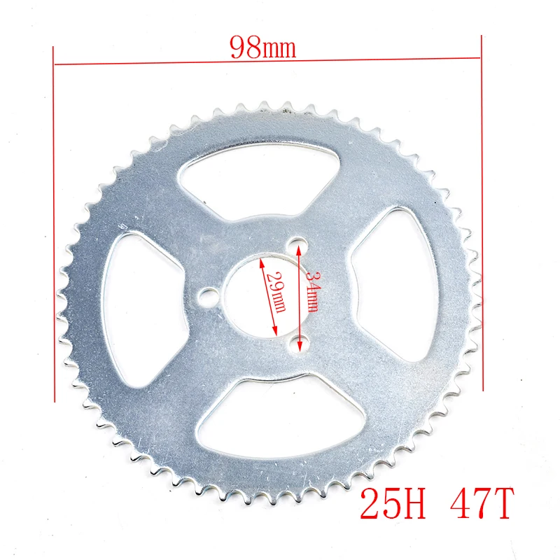 25H 44T 47T 54T 55T 62T 64T 65T 68T 70T 74T 76T 78T 80T 92T 29MM Rear Sprocket Mini Moto ATV Quad Dirt Pit Pocket Bike Chop
25H 44T 47T 54T 55T 62T 64T 65T 68T 70T 74T 76T 78T 80T 92T 29MM Rear Sprocket Mini Moto ATV Quad Dirt Pit Pocket Bike Chop