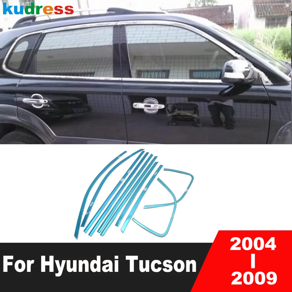 For Hyundai Tucson 2004 2005 2006 2007 2008 2009 Stainless Steel Window Frame Sill Trims Molding Strips Car Accessories 10pcs
For Hyundai Tucson 2004 2005 2006 2007 2008 2009 Stainless Steel Window Frame Sill Trims Molding Strips Car Accessories 10pcs