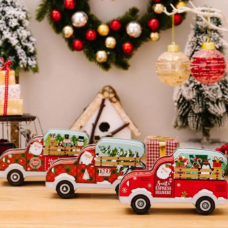 Candy Jar Christmas Tins Durable Christmas Tinplate Metal Candy Container Truck Shape auto candy box tinplate gift box supplier
Candy Jar Christmas Tins Durable Christmas Tinplate Metal Candy Container Truck Shape auto candy box tinplate gift box supplier
