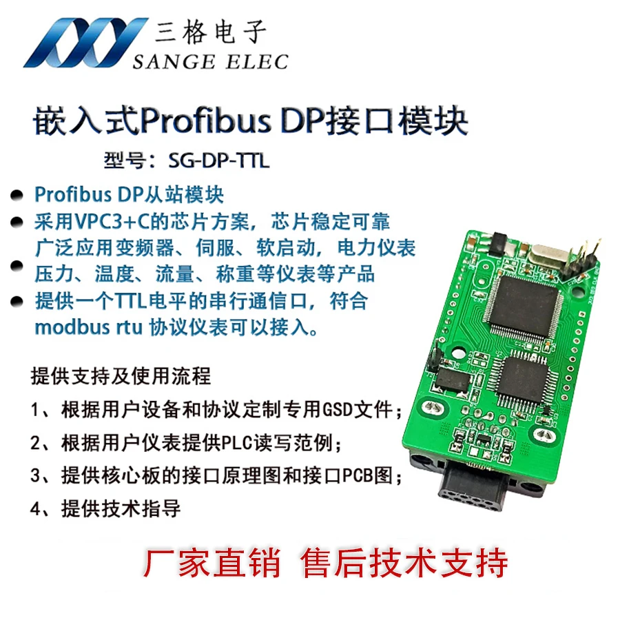 Встроенная интерфейсная плата модуля интерфейса DP PROFIBUS обеспечивает настройку 
Встроенная интерфейсная плата модуля интерфейса DP PROFIBUS обеспечивает настройку