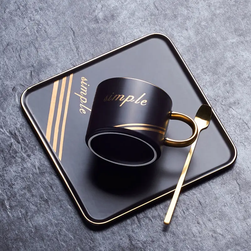 Coffee CupinsStyle European Light Luxury Set Simple Elegant Internet Celebrity Cup Household Ceramic Mug with Spoon
Coffee CupinsStyle European Light Luxury Set Simple Elegant Internet Celebrity Cup Household Ceramic Mug with Spoon