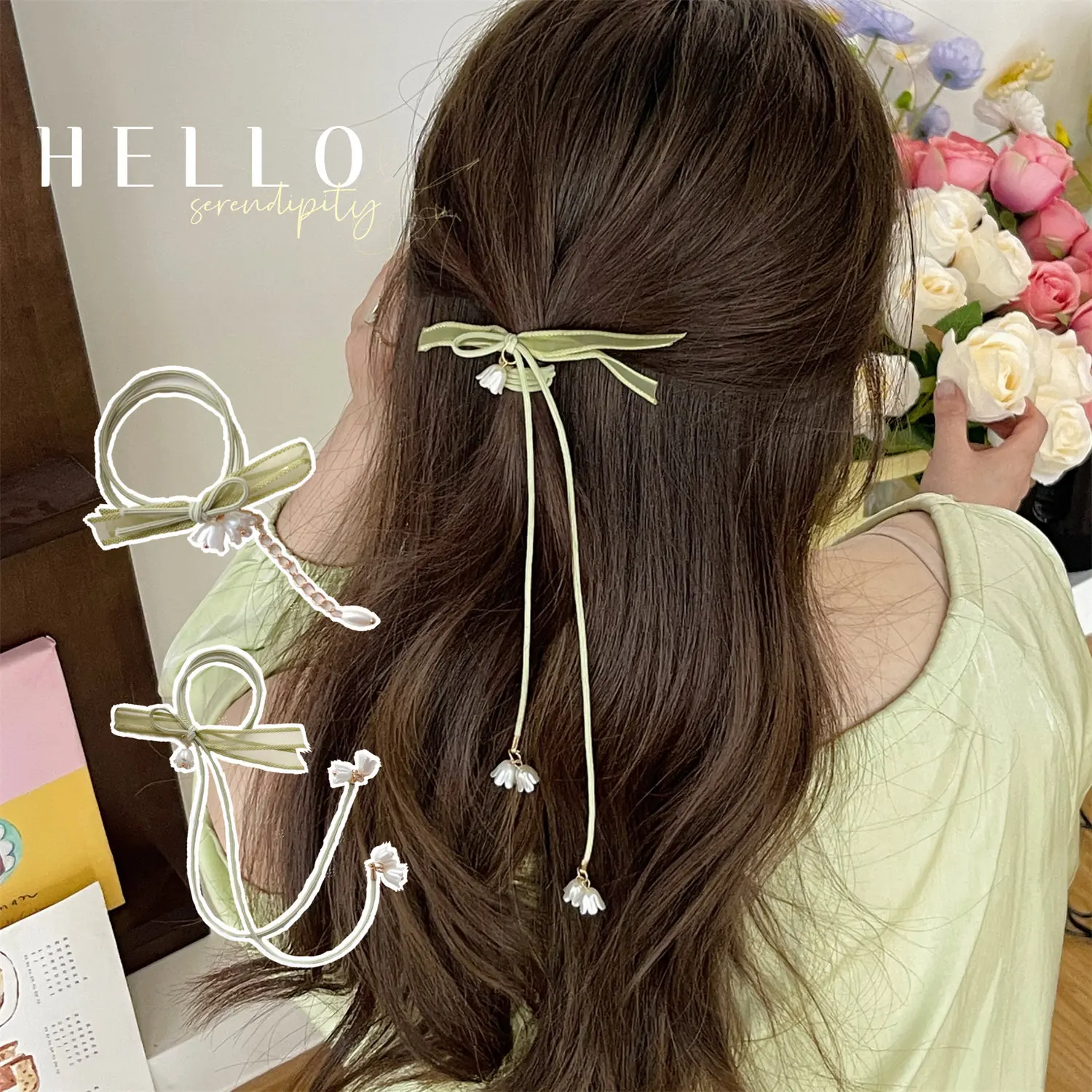 Scrunchie for Women High Elastic Hair Rope Doesn't Hurt Hair Long Tassel Flower HairTie Ponytail Holder Headband Hair Accessorie
Scrunchie for Women High Elastic Hair Rope Doesn't Hurt Hair Long Tassel Flower HairTie Ponytail Holder Headband Hair Accessorie