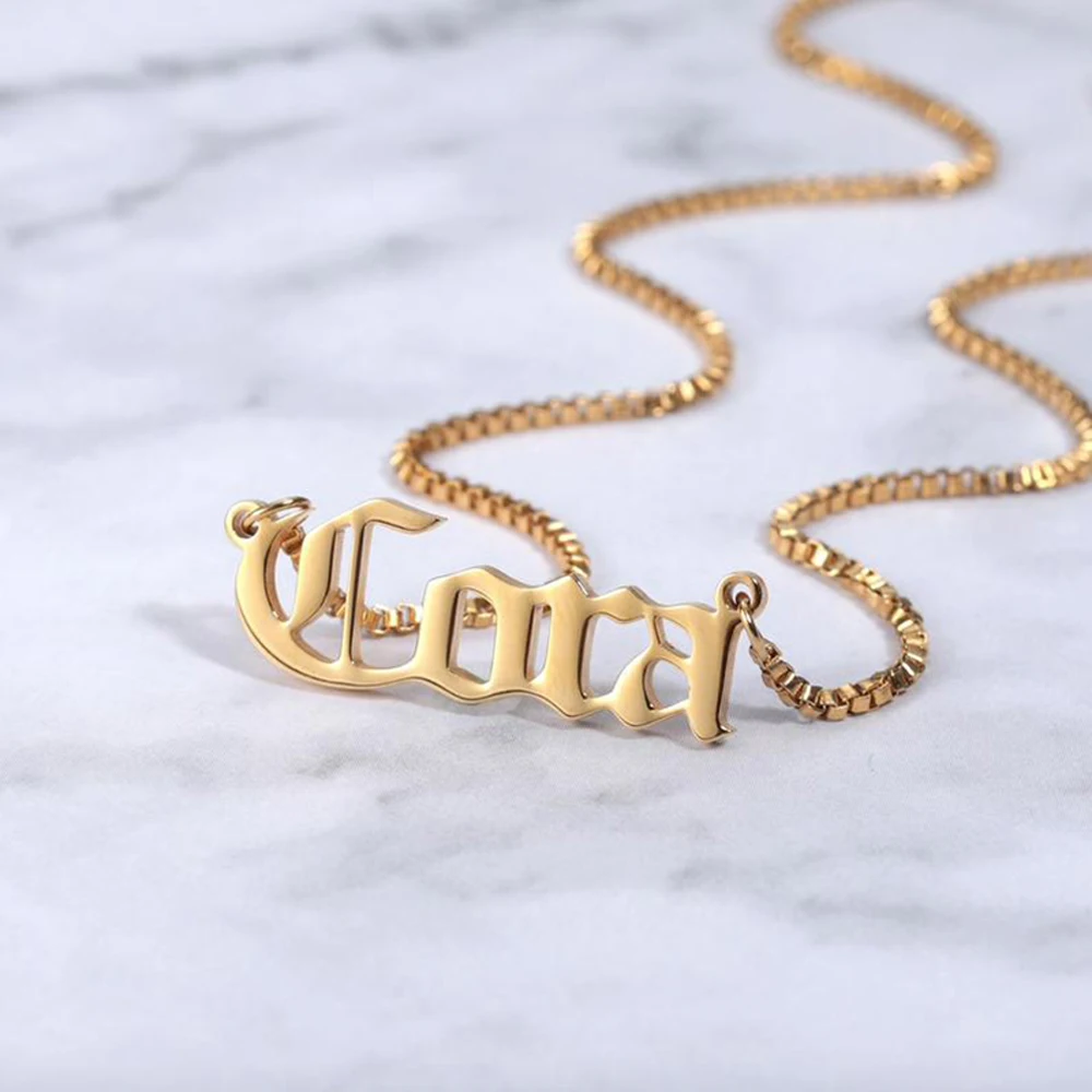 Custom Name Necklace for Women Stainless Steel Jewelry Personalised Letter Pendant Box Chain Chokers Collar Nombre Personalizado
Custom Name Necklace for Women Stainless Steel Jewelry Personalised Letter Pendant Box Chain Chokers Collar Nombre Personalizado