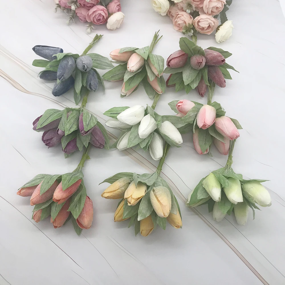 6 pcs Imitation tulip bouquet green leaf plant small flower pot flower arrangement home decoration accessories
6 pcs Imitation tulip bouquet green leaf plant small flower pot flower arrangement home decoration accessories