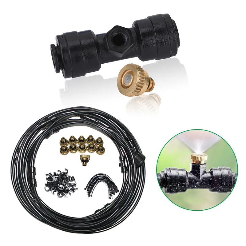 Garden Spray Kit Low Pressure Cooling System Tap Water Sprinkler Atomizing Humidification Hose Sprinkler For Greenhouse Outdoor
Garden Spray Kit Low Pressure Cooling System Tap Water Sprinkler Atomizing Humidification Hose Sprinkler For Greenhouse Outdoor
