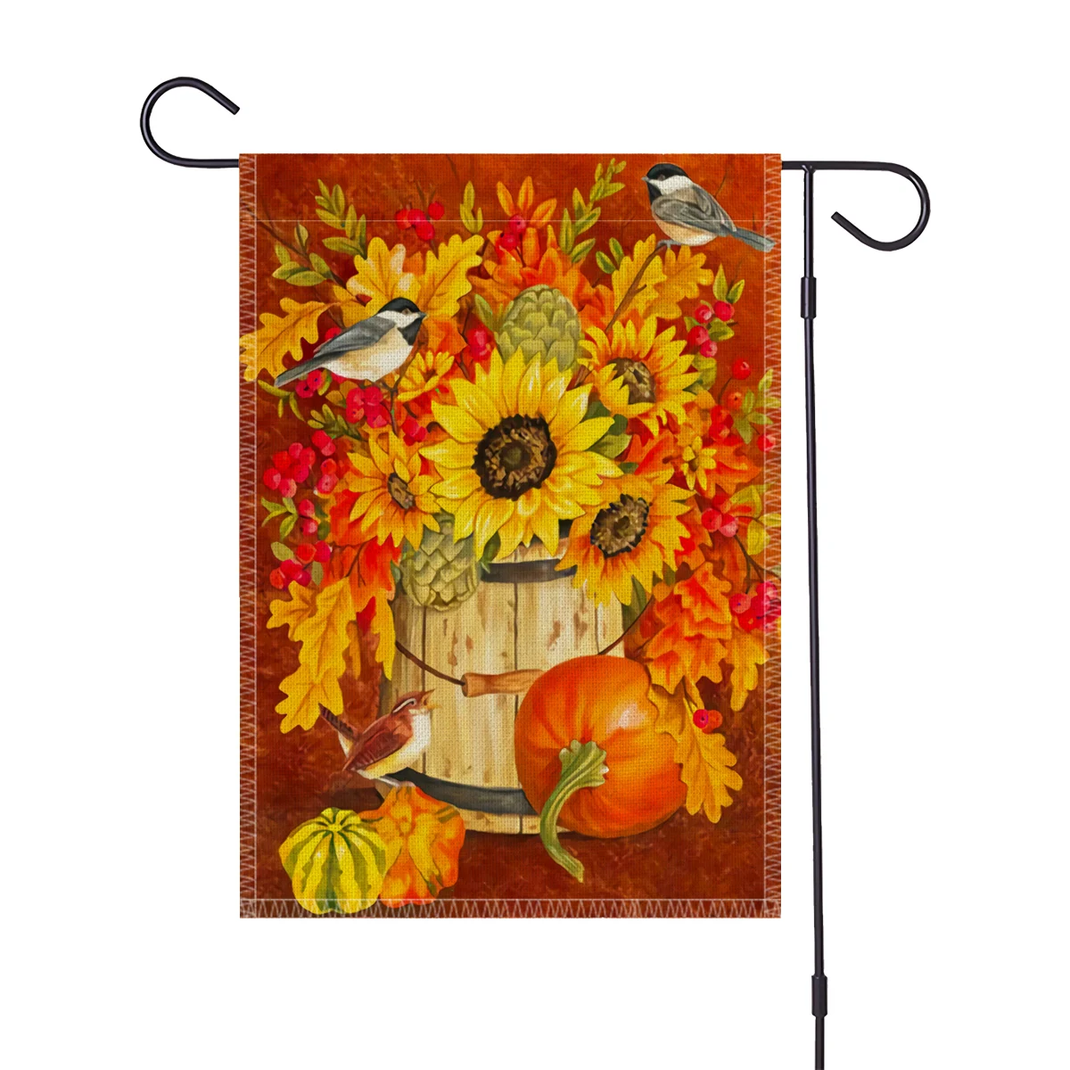 30*45CM Sunflowers Garden Flag Outdoor Decor Harvest Season Fall Autumn Pumpkin Farm Double Sided Pattern Welcome Flag 
30*45CM Sunflowers Garden Flag Outdoor Decor Harvest Season Fall Autumn Pumpkin Farm Double Sided Pattern Welcome Flag