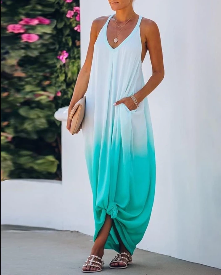 Gradient Color Pocket Design Casual Maxi Dress Casual Dress for Women 2022 Autumn Europe and America Fashion Women's Clothing
Gradient Color Pocket Design Casual Maxi Dress Casual Dress for Women 2022 Autumn Europe and America Fashion Women's Clothing