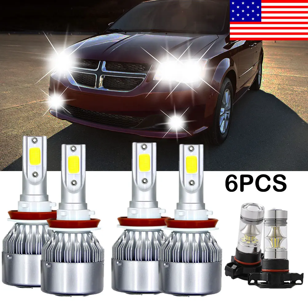 For Chrysler Town & Country 2010-2016 LED Headlight kit Bulbs High Low Fog 6X 
For Chrysler Town & Country 2010-2016 LED Headlight kit Bulbs High Low Fog 6X
