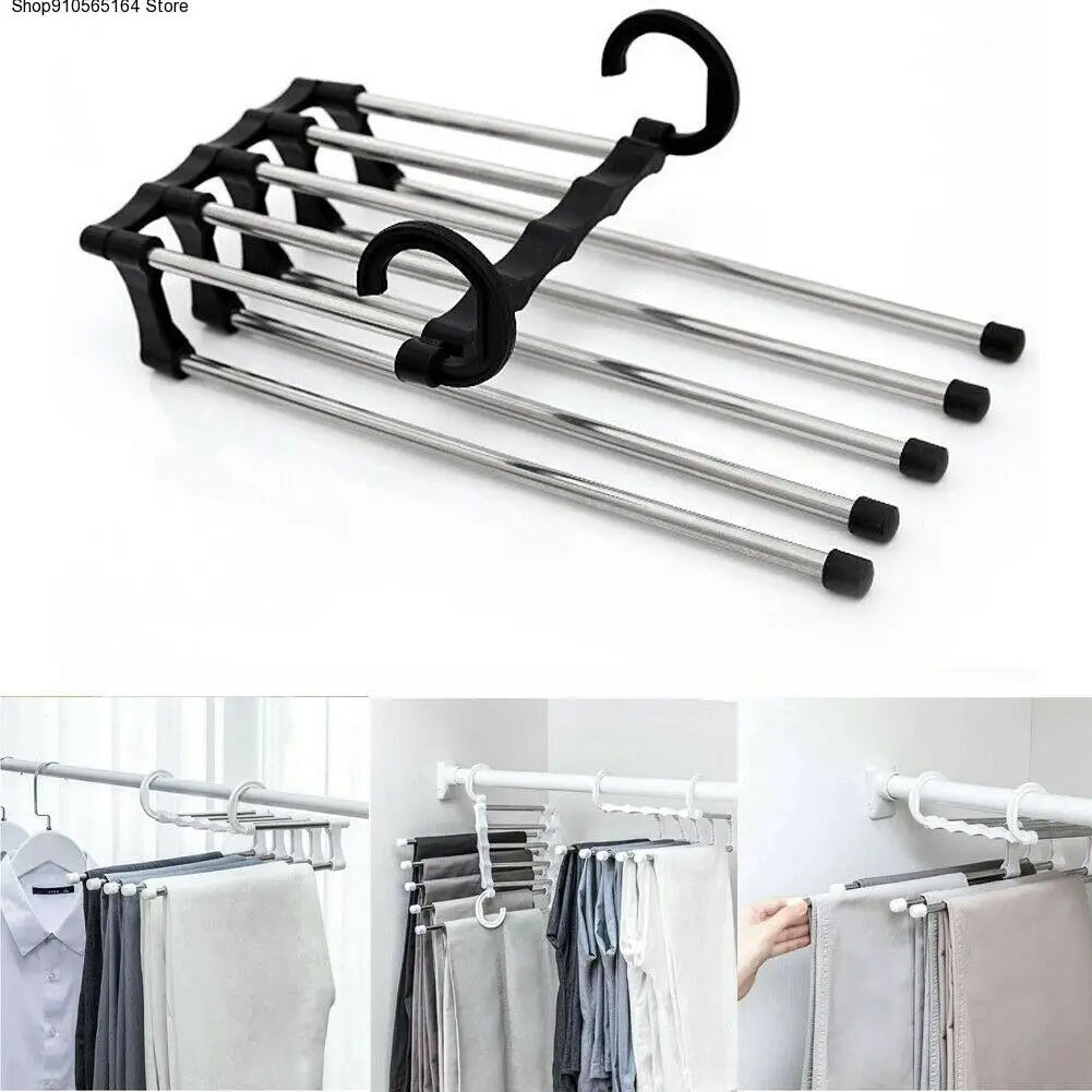 Wardrobe Magic Hanger MultiFunctional Clothes Hangers Pants Storage Hangers Cloth Rack Multilayer Storage Cloth Hanger 1PC
Wardrobe Magic Hanger MultiFunctional Clothes Hangers Pants Storage Hangers Cloth Rack Multilayer Storage Cloth Hanger 1PC