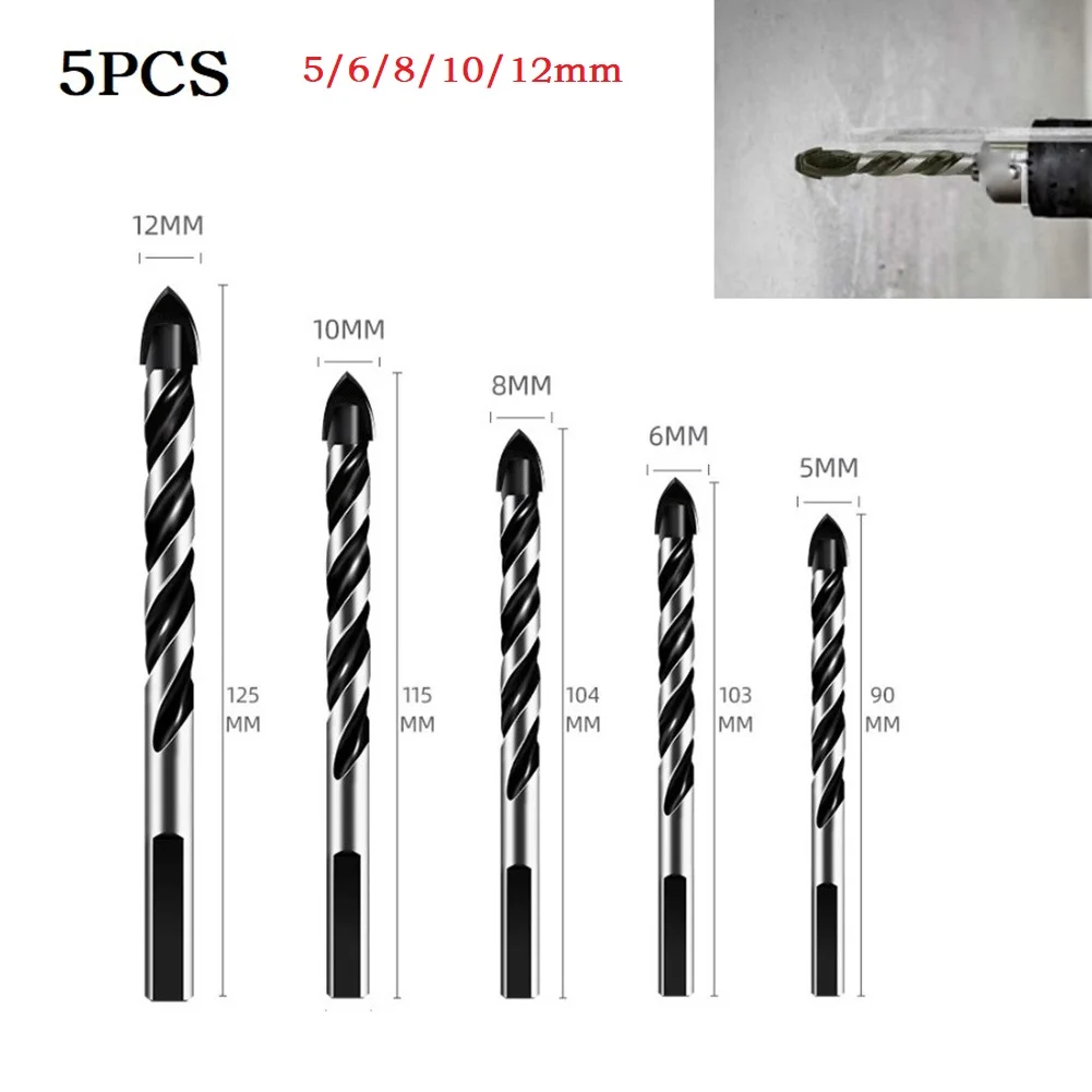 5PCS 5-12mm Drill Bit Triangular Tungsten Carbide For Porcelain Concrete Glass Woodworking Drilling Power Tool Accessories Parts
5PCS 5-12mm Drill Bit Triangular Tungsten Carbide For Porcelain Concrete Glass Woodworking Drilling Power Tool Accessories Parts